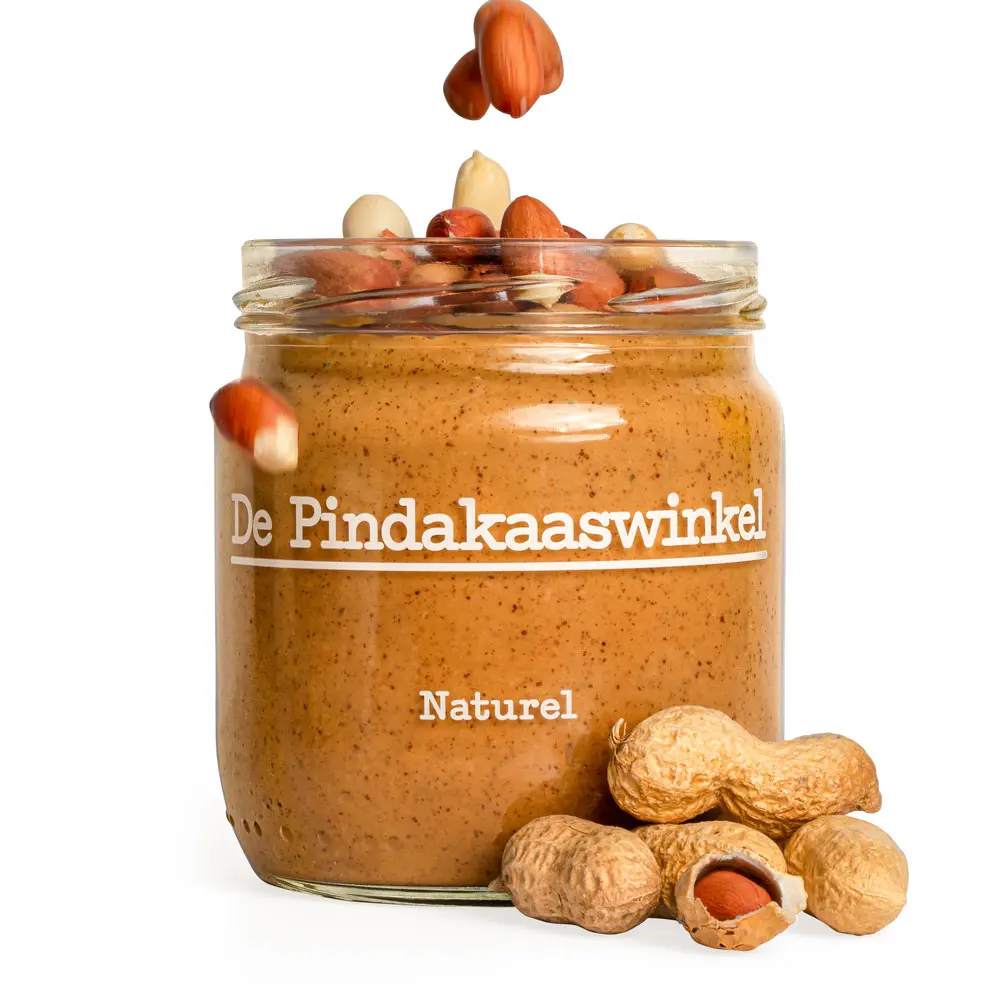 Pindakaas naturel van de Pindakaaswinkel